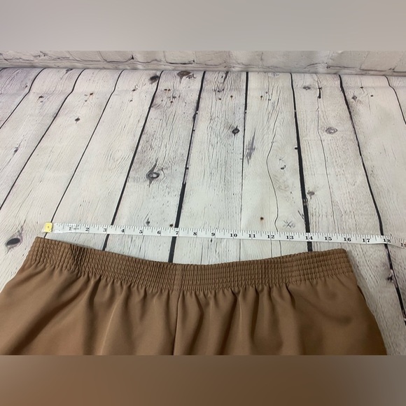 Bon Worth Elastic Waist 100% Polyester Pull On Slacks Pants Womens Size Medium - Picture 4 of 6